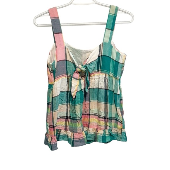 LOFT Multicolor Plaid Sleeveless Top - Picture 3 of 3